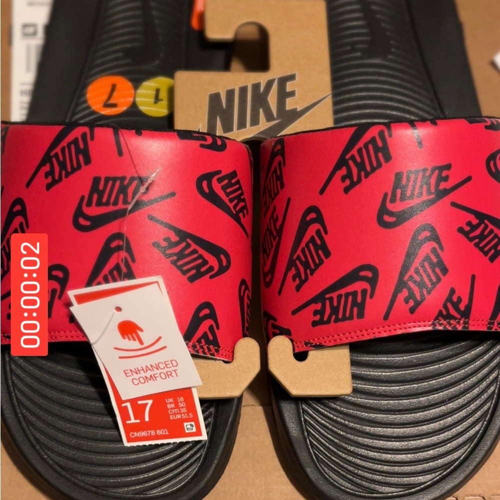 Size 17 men’s Nike slides new!